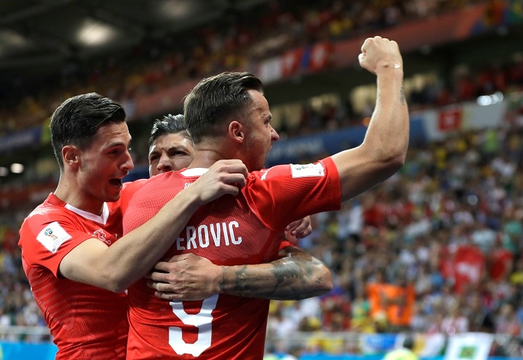 Switzerland will look to continue their great World Cup start when they face Serbia