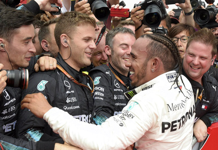 It’s victory for Lewis Hamilton in Formula 1