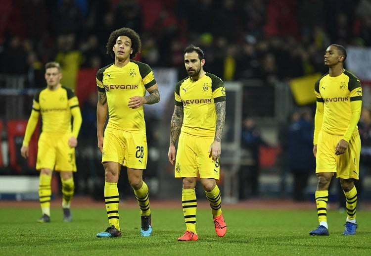 Borussia Dortmund players were held on a goalless draw against Bundesliga bottom side Nuremberg