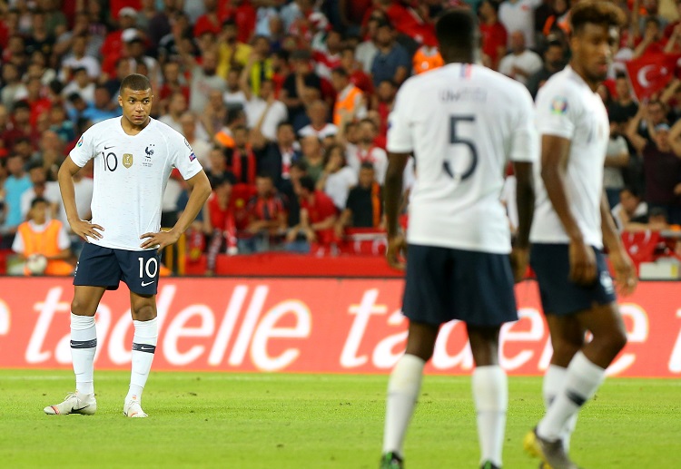 Kylian Mbappe fails to score for France in their Euro 2020 qualifier versus Turkey