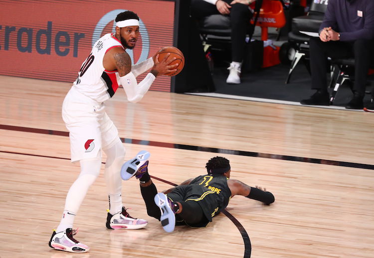 NBA 波特兰开拓者的安东尼跑位