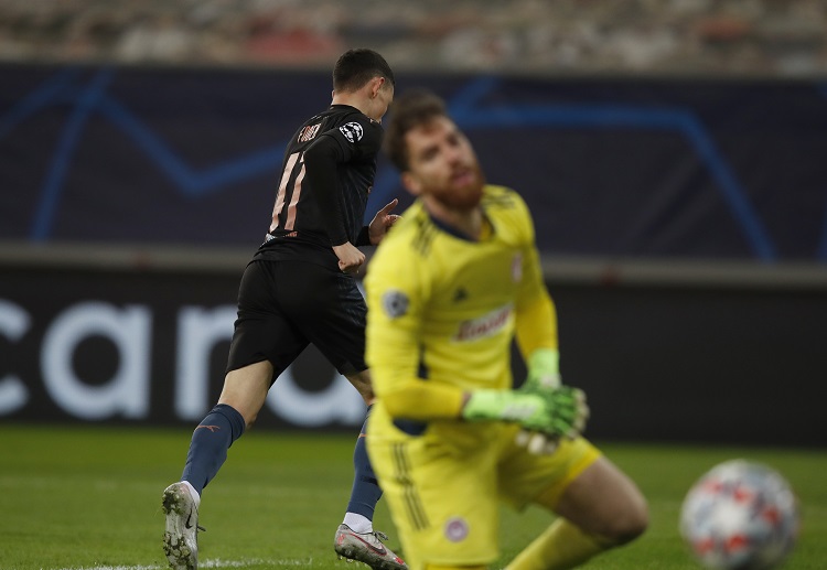 Phil Foden gave Man City an early lead as they win against Olympiacos in Champions League