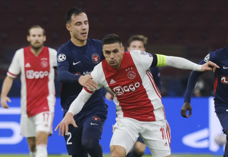 Dusan Tadic is currently the top scorer of Ajax in Champions League this season