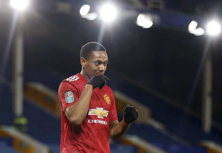 Masuk sebagai pengganti, Anthony Martial cetak gol di Piala Liga kontra Everton