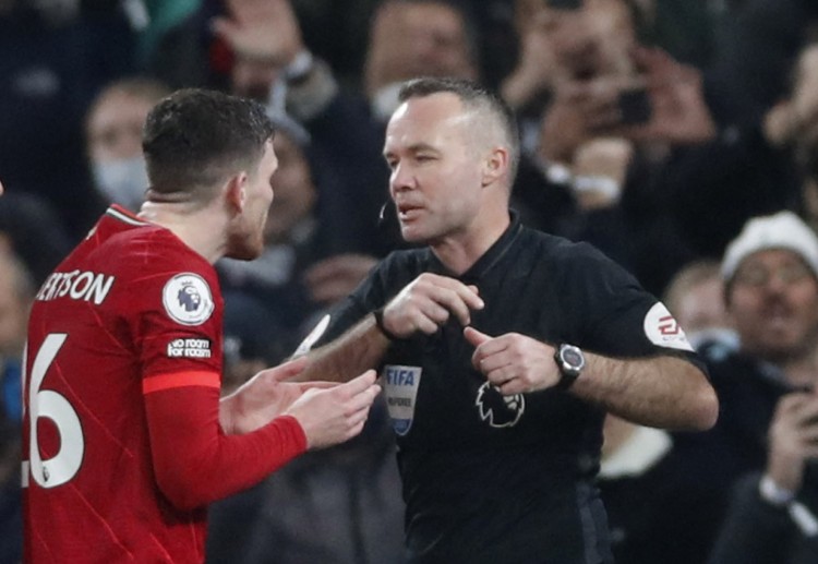 Premier League: Andrew Robertson received a red card during Liverpool's 2-2 draw against Tottenham Hotspur