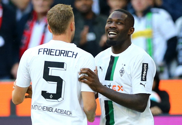 Marcus Thuram hopes to continue his good form in Gladbach's Bundesliga match against Eintracht