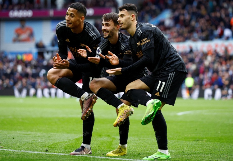 Gabriel Martinelli scored the fourth goal for Arsenal in their away match against Aston Villa in the Premier League