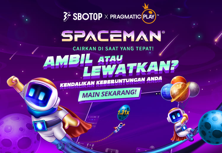 Main, bersenang-senang, dan raih kemenangan besar dengan Spaceman, permainan penuh adrenalin dari SBOTOP