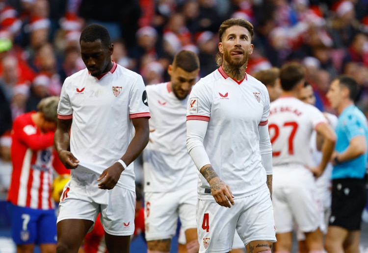 Sevilla đang xếp thứ 17 trên BXH La Liga 2023/24