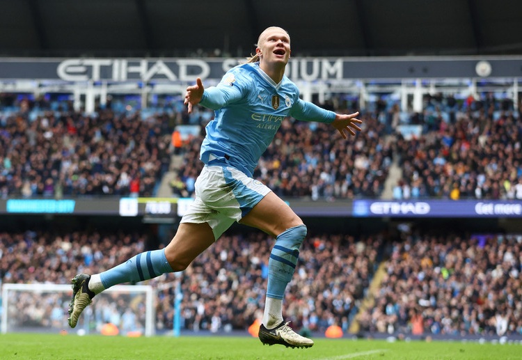 Erling Haaland has scored a brace against Everton to help Manchester City get closer to the top of the Premier League table