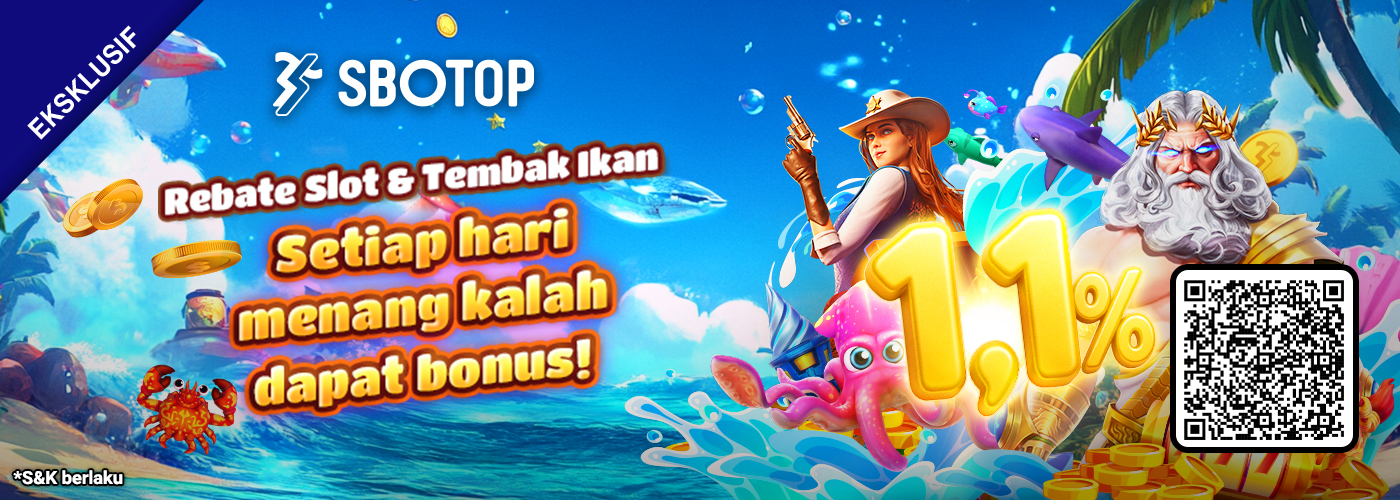 1,1% Rebate Harian Slot dan Tembak Ikan Tanpa Batas