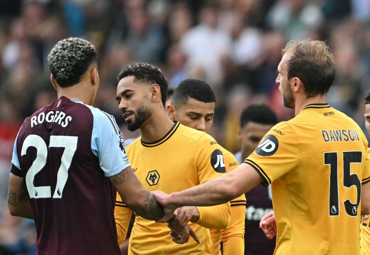 Wolves took an early lead through Matheus Cunha during their Premier League game with Aston Villa