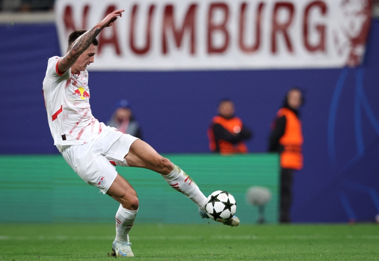 Benjamin Sesko scored two goals for Leipzig in their Bundesliga match against Augsburg