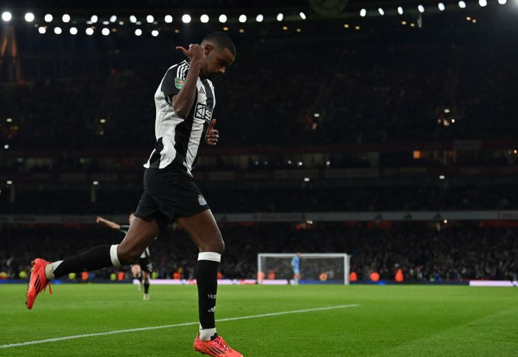 League Cup: Alexander Isak scored in the first leg of Newcastle United's semi-finals tie against Arsenal