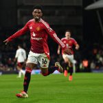 Amad Diallo aims to score for Manchester United against Leicester City in the FA Cup