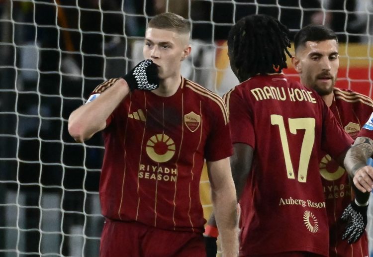 Artem Dovbyk will look to continue his fine form for AS Roma as they take on Napoli in Serie A