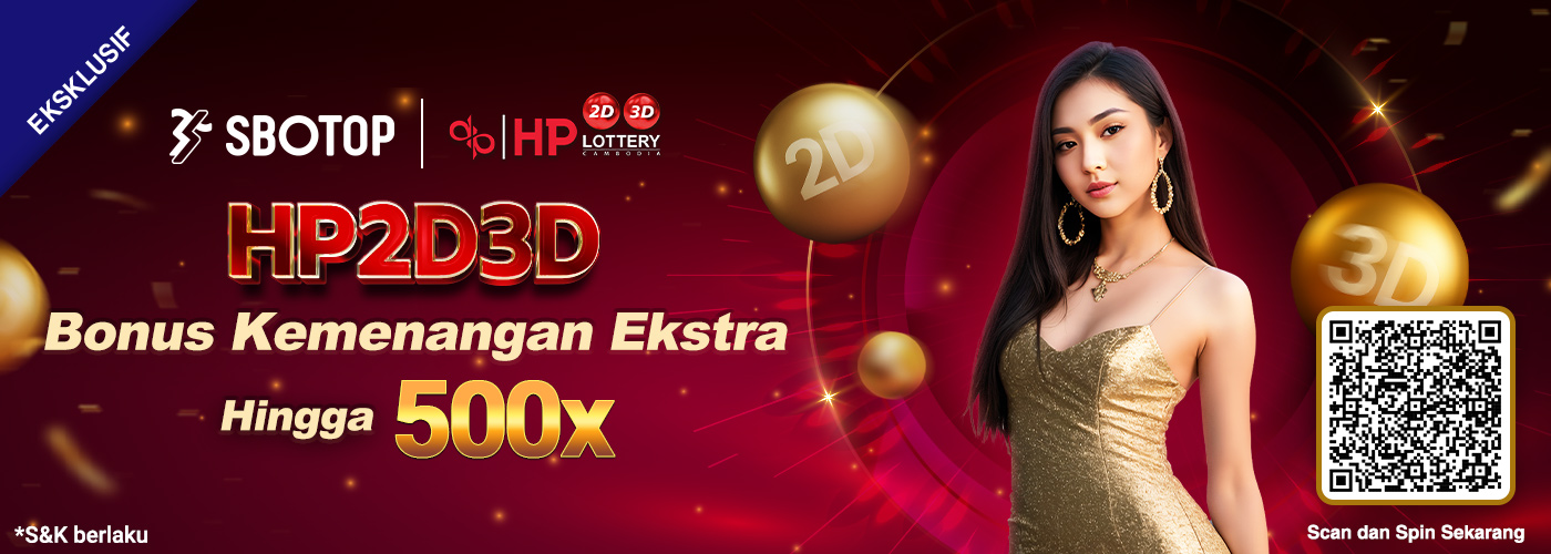 Bonus Kemenangan Ekstra HP2D3D hingga 500x
