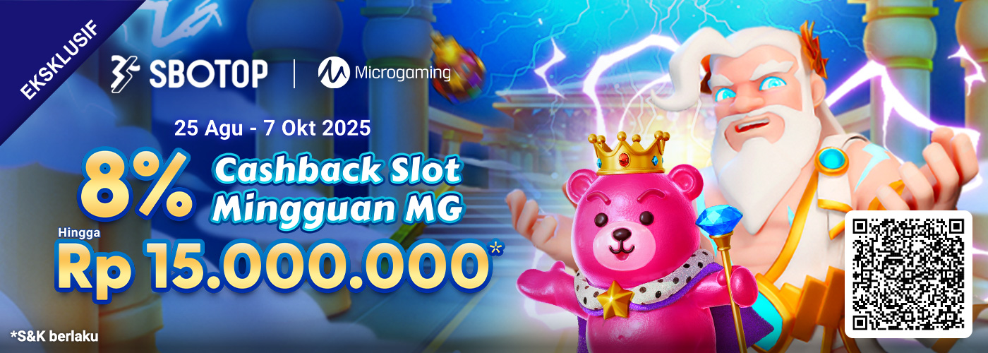 8% Cashback Slot Mingguan MicroGaming