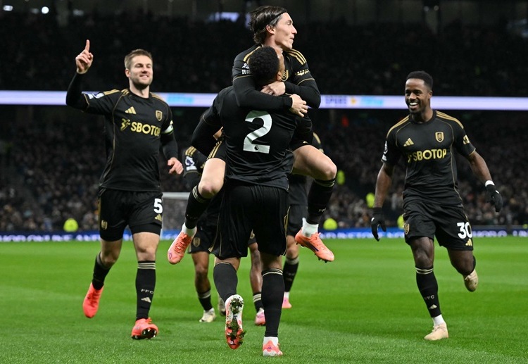 英超联赛 凭借丘库埃泽和哈里·威尔逊的进球,富勒姆客场2比1战胜热刺。