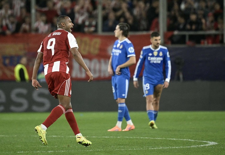 欧冠联赛 奥林匹亚科斯取得梦幻开局,第8分钟奇奎尼奥远射破门