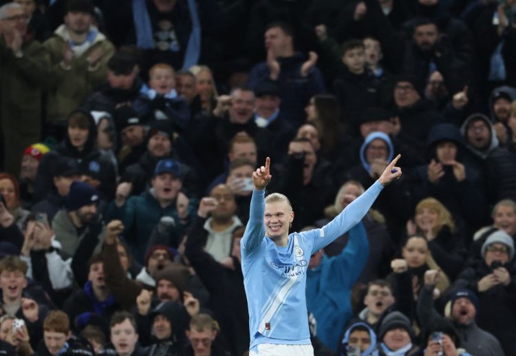 英超联赛 哈兰德梅开二度，助力曼城在主场3比0横扫西汉姆联。