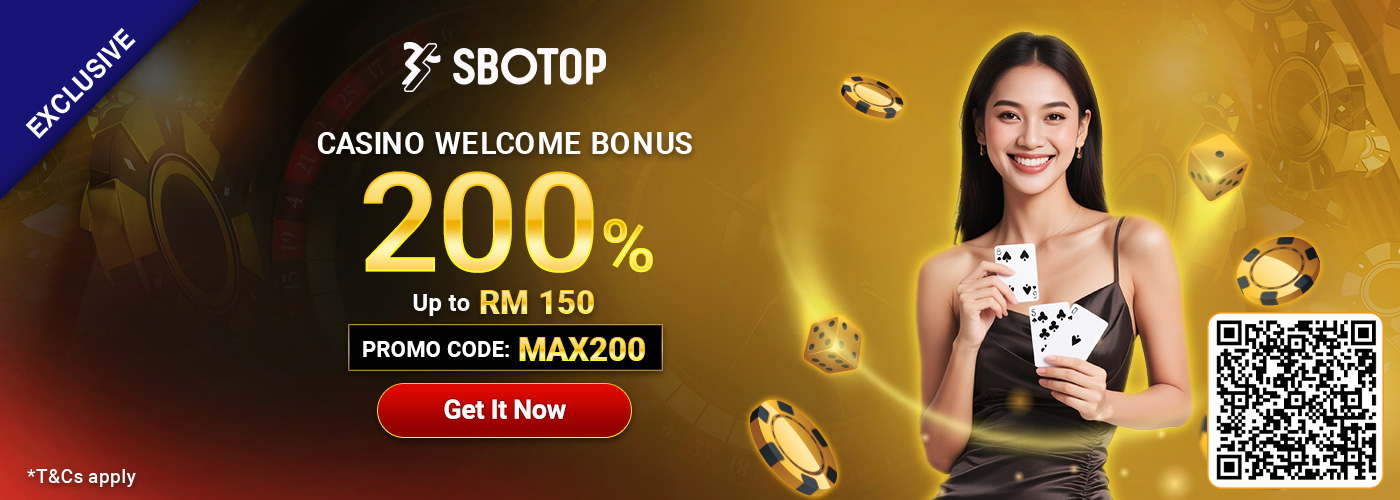 200% SBO Live Casino Welcome Bonus