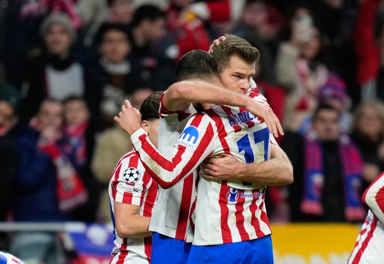 西甲联赛 马竞在主场以3比2险胜皇家社会，全队和球迷沉浸在胜利的气氛中。