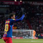 国王杯 拉敏·亚马尔在上一场比赛中上演了个人职业生涯的首个帽子戏法，为球队注入了强大的动力。