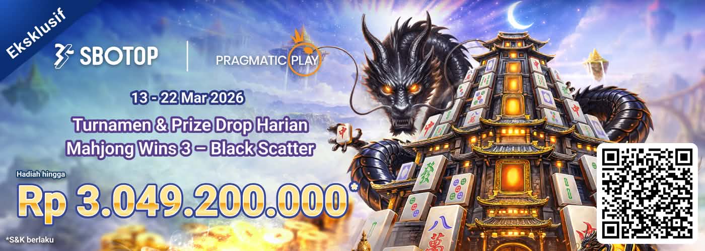 Turnamen & Prize Drop Harian Mahjong Wins 3 – Black Scatter Pragmatic Play