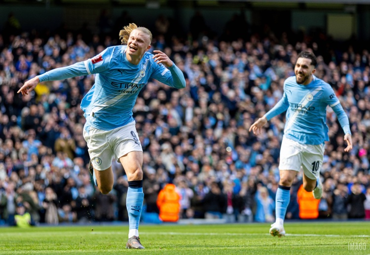 Erling Haaland cetak tiga gol di pertandingan Piala FA